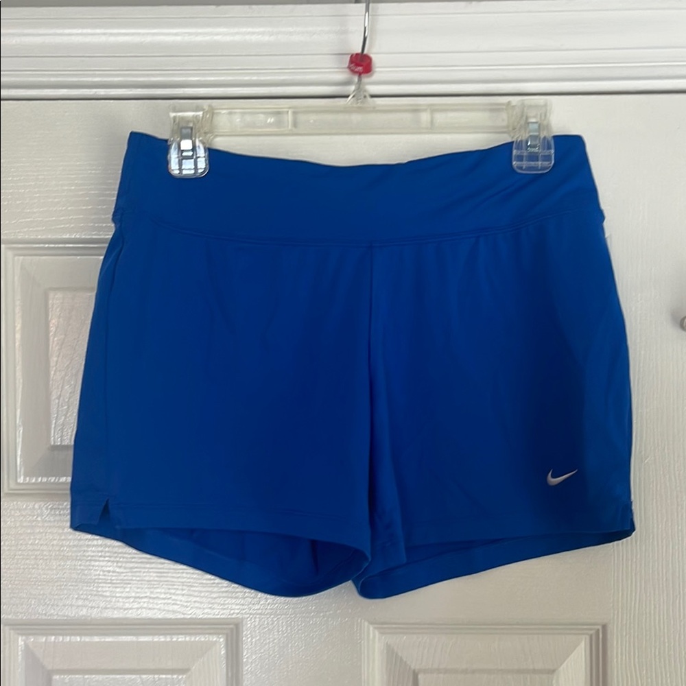 Nike Dri-Fit Blue Athletic Shorts with Elastic Waistband